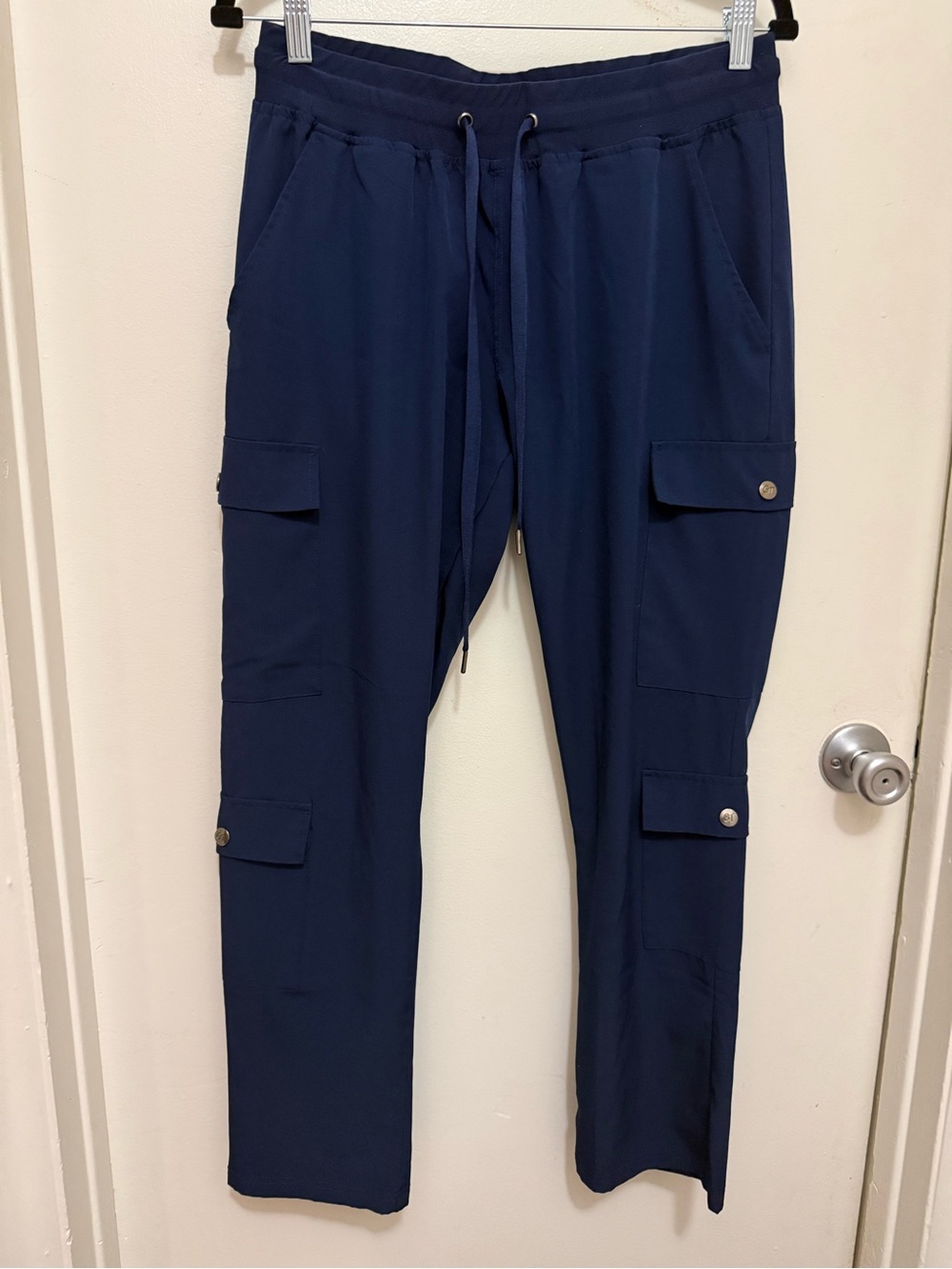 GT Performance Women's Navy Cargo Jogger Pants with Drawstring